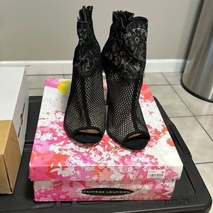 Black lace booties!